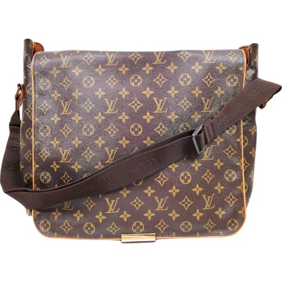 930413BP (S6) Louis Vuitton Shoulder Bag Abbess Brown Monogram - Picture 1 of 9